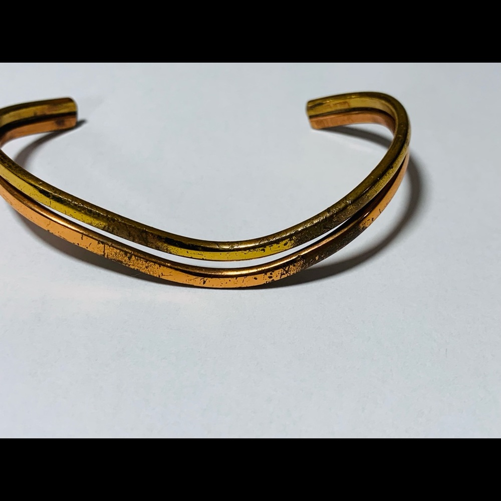 Sergio Lub Handcrafted Copper Brass Cuff - Picture 2 of 10